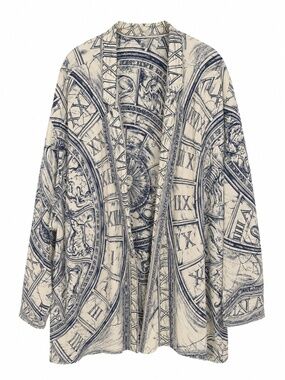 Beautiful vintage open-front jacket / kimono-style cardigan